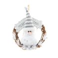 thumbnail image 1 of Corona de Navidad hecha a mano, colgador de puerta delantera, lindo muñeco de nieve de Papá Noel, corona colgante, decoración del hogar de vacaciones, 1 of 5