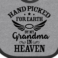 thumbnail image 4 of Inktastic Handpicked for Earth by My Grandma in Heaven Angel Wings Boys or Girls Baby Bib, 4 of 4