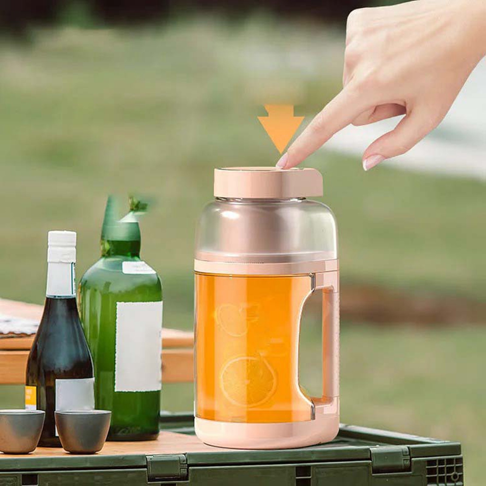 Portable USB Rechargeable Wireless Juicer For Energy Anytime Anywhere For Fruits And Vegetables Perfect For Travel Home Kitchen Outdoor Activities High-quality