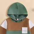 thumbnail image 6 of newwalpole Baby Boy Fall Winter Clothes Outfits Hooded Long Sweatshirt Pants Set Toddler Clothes 6 12 18 24 Months 2T Green for Size 18-24 Months, 6 of 6