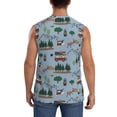 thumbnail image 4 of Balery Camping Caravan Camisetas sin mangas para hombre, absorbe la humedad y protege contra el mal olor.-Large, 4 of 7