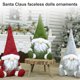 thumbnail image 3 of Muñeca sin rostro Navidad decorativa Papá Noel Adorno de tela Muñeca hecha a mano para decoración navideña, Verde seitruly HA000596-02, 3 of 6