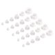 thumbnail image 1 of Plástico Agujero Tapones, 13/64 1/4 5/16 13/32 1/2 1 155uds 6 Tamaños Empotrado Tipo Panel Presión Ciegos Bloqueo Tapones para Muebles Paneles, Blanco, 1 of 5
