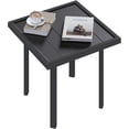 thumbnail image 1 of YODOLLA Square Outdoor Side Table, Metal Patio End Table for Pool or Porch, 1 of 9
