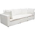 thumbnail image 3 of Diamond Sofa IVY2SC1ACWH Ivy Modular Sofa with Faux Shearling & Feather Down Seating, White - 3 Piece, 3 of 7
