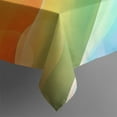 thumbnail image 5 of Rainbow Tie Dye Wave Pattern Square Tablecloth,Waterproof Square Table Cover,Wipeable Spillproof Washable Table Cover for Home Kitchen Party Decor 42"X42"(107x107cm), 5 of 6