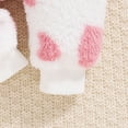 thumbnail image 6 of UAMVSH Newborn Baby Jumpsuit Fleece Sherpa Winter Long Sleeve Hooded Romper Comfy Soft Heart Print Cute Onesies for Baby Girl, 6 of 6