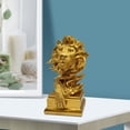 thumbnail image 1 of Escultura de león Adornos de león Artesanías realistas Estatua de león 3D coleccionable Figuras de león para decoración de escritorio, jardín, estudio, 1 of 8