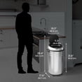 thumbnail image 4 of Hls Commercial Trash Can 23 Gallon Round Sensor, Stainl HLS23RC, 4 of 6
