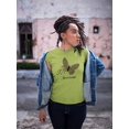 thumbnail image 2 of Butterflies W Leopard Print T-Shirt Women -Image by Shutterstock, Female 4X-Large, 2 of 4