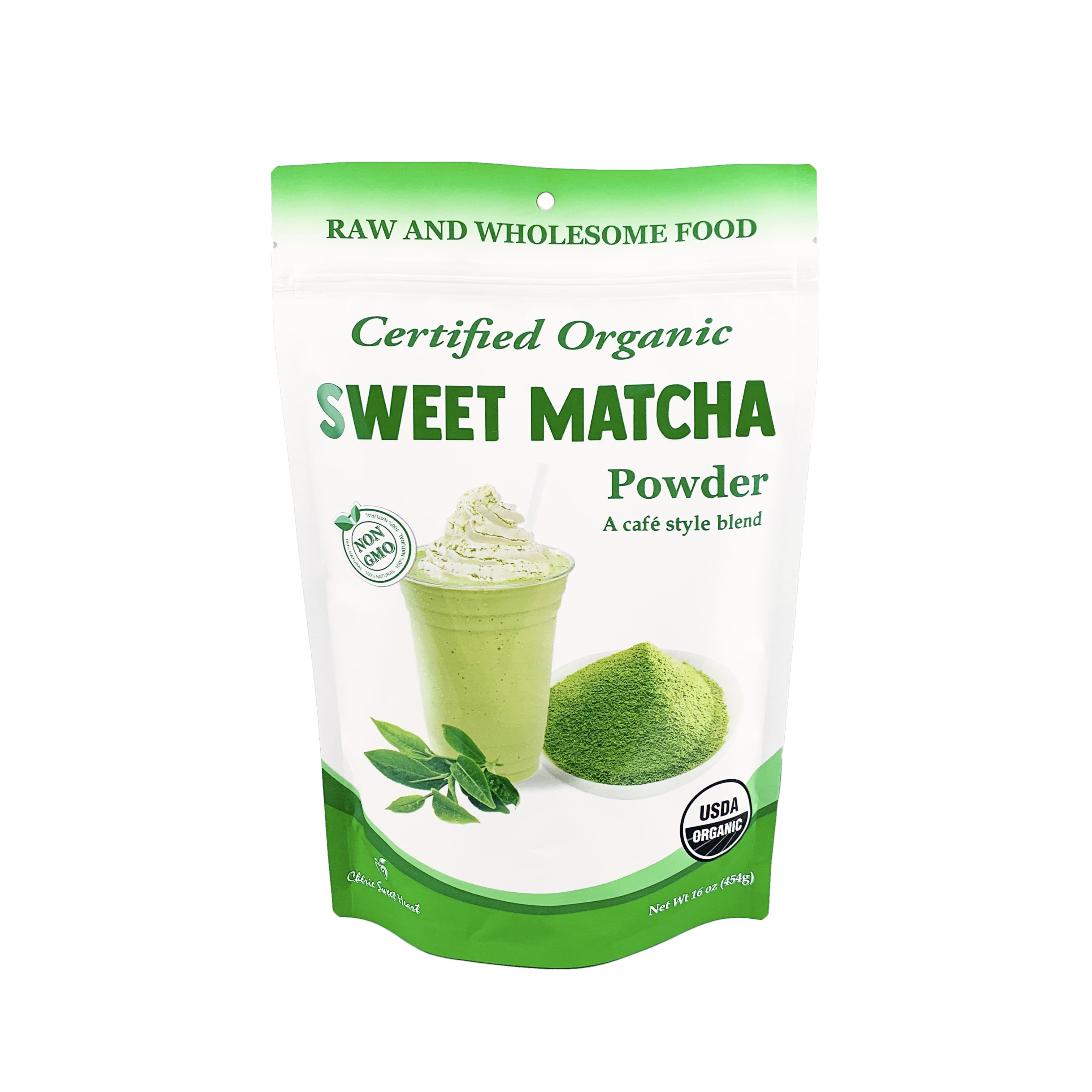 Organic Sweet Matcha Green Tea Powder 16oz/454g Latte Grade, Delicious
