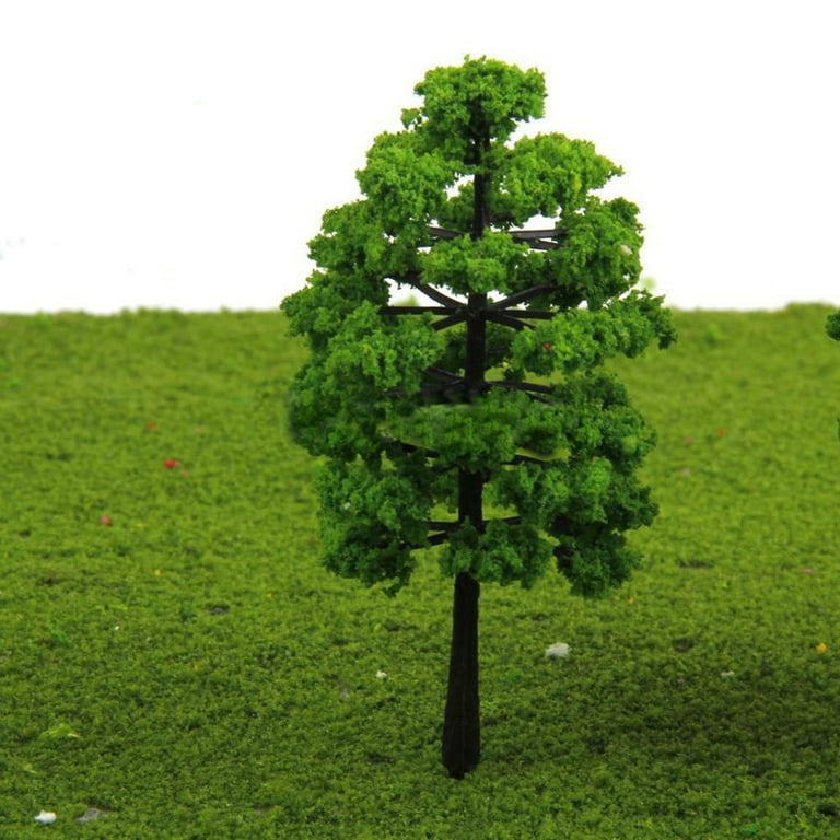 Mini Pine Trees,plastic, Set of 8,christmas Crafting,scenery for Model  Train Lay Outs,model Building,school Dioramas 