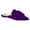 Purple, variant on YDN Women Bowknot Pointed Toe Slide Flats Low Chunky Heel Slip on Mules Comfortable Party Office Dress Shoes Size 6.5 Blue