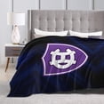 thumbnail image 4 of College A of The Holy Cross Logo Fleece Blanket, Very Soft Microfiber Flannel Blanket for Couch Warm and Cozy for All Seasons, 4 of 6