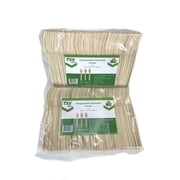 TXV Mart Wooden Disposable Forks, 100pcs, 6in Biodegradable Fork, Compostable Forks, Compostable Cutlery, Wooden Disposable Cutler
