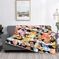 thumbnail image 2 of Disketp Sea Shell Flannel Blankets - Thick and Warm Blanket for Winter, Soft Fuzzy Plush King Blanket for All Seasons40"x30", 2 of 6