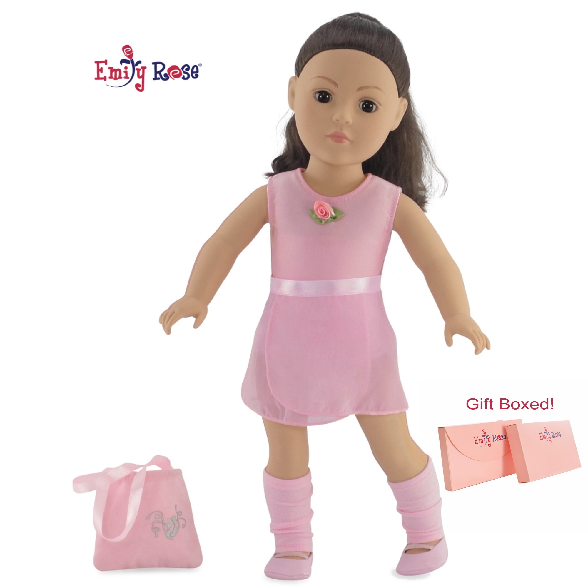 fits  AMERICAN GIRL DOLL AND MOST 18" DOLLS DOLL CLOTHES BALLET WARM-UP SET 