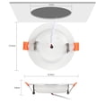 thumbnail image 3 of Motion Sensor Light Ceiling 9W Indoor Sensing LED Flush Mount Fixture Ceiling Light with Motion, 3 of 9