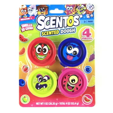 Scentos 4 Pack Scented Dough - Party Favors - Birthday - Ages 3 