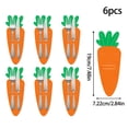 thumbnail image 4 of CoreLiving Felt Easter Bunny Cutlery Bags Carrot Shaped Utensil Holder for Parties Knife and Fork Pouch Silverware Pocket Sleeve Easter Tableware 6 Count, 4 of 7