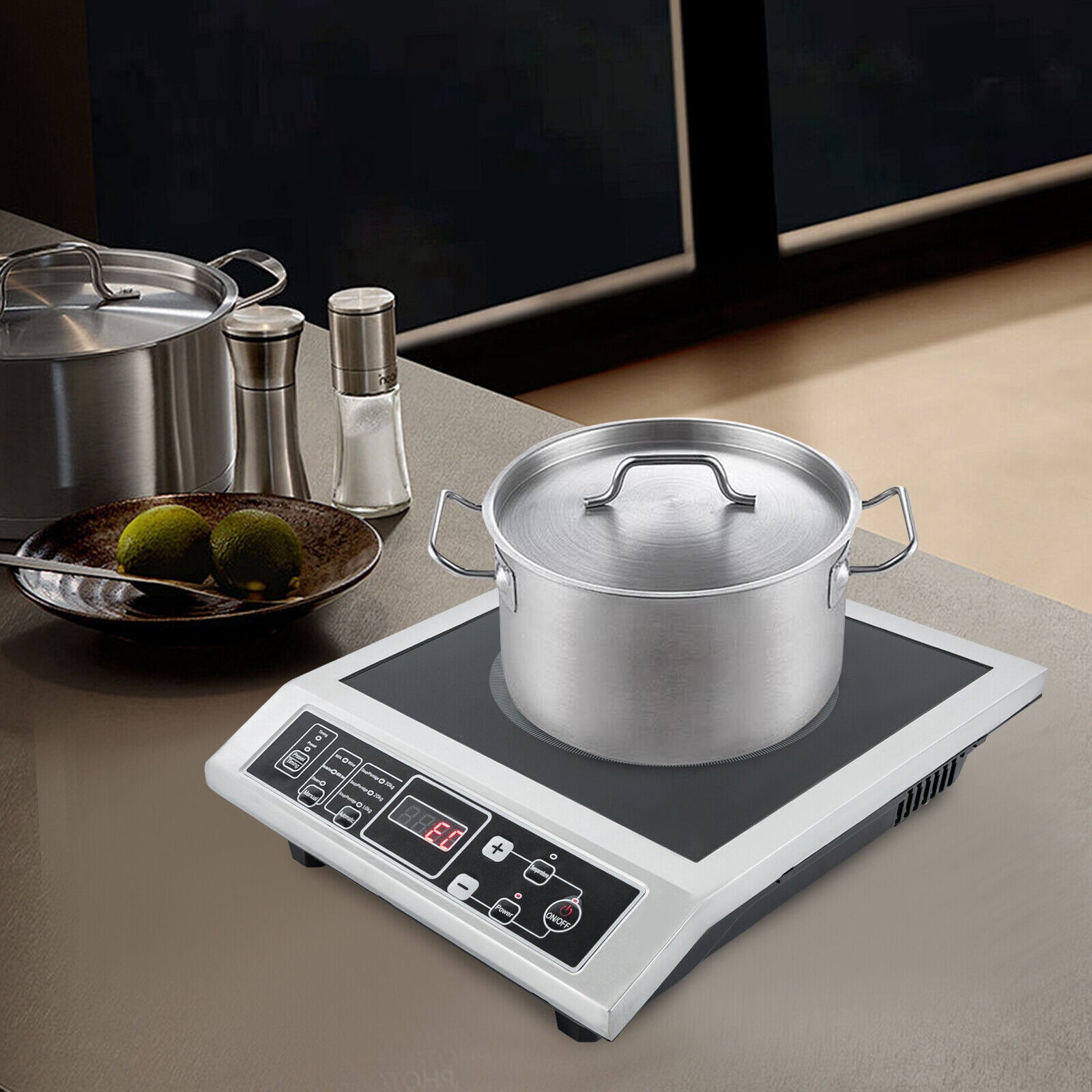 3500W Portable Kitchen Countertop Induction Cooktop Burner Electric Hot Stove
