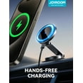 thumbnail image 4 of JOYROOM for MagSafe Car Mount, 15W Wireless Fast Charging Magnetic Phone Holder for Car, All Metal 360° Rotation Dashboard Car Phone Holder for iPhone 17 16 15 14 13 12 Pro Max, Black, 4 of 9