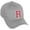 Light Grey, variant on Classic 3D Varsity White Rose Initial Letters Baseball Dad Hat, Navy, Letter H
