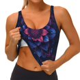 thumbnail image 3 of Balery Bohemian Vintage Pattern Pattern Racerback Sports Bras for Women - Padded Seamless High Impact Support for Yoga Gym Workout Fitness-X-Large, 3 of 8