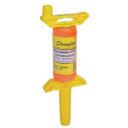 Stringliner® Level Wiz® Fluorescent Orange Twisted Reloadable #18 Nylon Mason Line 2 pc Pack