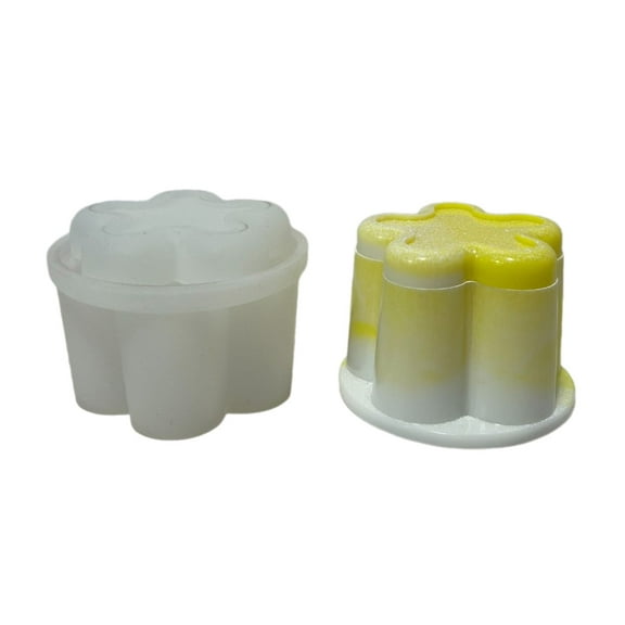 Jar Silicone Resin Mold with Lid Storage Box Bottle Candle Holder Mould DIY Crystal Epoxy Resin Molds Plaster