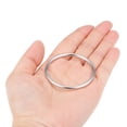 thumbnail image 3 of 4 Piezas de Hebilla O Ring de 1.6 Pulgadas (40 mm) O-Rings de Aleación de Zinc Tono Plateado para Accesorios de Hardware, Bolsos, Cinturones, Manualidades DIY, 3 of 3
