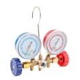 thumbnail image 3 of AC Manifold Gauge Set Diagnostic Charging Tools for Refrigerant R134a R12 R22 Complete HVAC Kit with 3 Color Coded Hoses for Car Auto Home Air Conditioning Service, 3 of 7