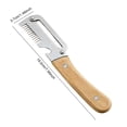 thumbnail image 2 of WUSUOWEI 1PC Stainless Steel Scallion Slicer,Advanced Functional Kitchen Vegetable Peeler,Heavy Duty Ergonomic Handle,Manual Vegetable Strip Cutter for Kitchen Prep,Kitchen Use,Veggie Peeler, 2 of 8