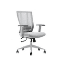 thumbnail image 3 of Bitchair Ergonomic Mesh Conference Room Chair - Adjustable Lumbar Support Computer Desk Chair with Height Adjustable Arms - Seat Depth Adjustable Executive Home Office Chair - (Gray), 3 of 12