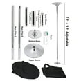 thumbnail image 2 of X Dance Pole Professional Stripper Pole Dance Pole Spinning and Static Dancing Pole, Portable Removable 45mm Adjustable 7.4 FT - 9 FT, Fitness Dance Pole Kit for Home Exercise Club and Party, CHROME, 2 of 9