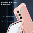 thumbnail image 4 of Tarise for Samsung Galaxy A14 5G Case with Screen Protector, Dual Layer Heavy Duty Tough Rugged Shockproof Drop Protection Corner Protection Hybrid Protective Phone Case for Samsung A14 5G, Rosegold, 4 of 7