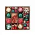 thumbnail image 2 of 62Pcs Champagne Gold Christmas Ball Ornament Set,Shatterproof Plastic Baubles with Snowflake Leaf Pinecone for Full Christmas Tree Decoration, 2 of 8