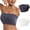 White, variant on LYEAA Bras for Women Pack No Wire of 2 Wireless Plus Size Strapless Stretch Push Up Bandeau Solid Seamless Invisible Support Non-Slip Breathable Comfortable Soft Sleeping Everyday Bra White S