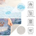 thumbnail image 4 of Rectangle Bath Rugs Plush Bathroom Carpet Mat Non Slip Bathroom Mats Santa Claus in Sleigh, 4 of 5