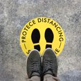 thumbnail image 2 of FAGINEY Floor Signs Sticker, Distancing Floor Sticker, Social For Market Hospital, 2 of 8