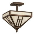 thumbnail image 4 of Meyda Tiffany 191901 H Mission 4 Light 19" Wide Semi-Flush Ceiling Fixture - MultiColor, 4 of 4