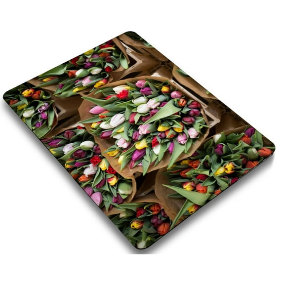 KSK KAISHEK Compatible MacBook Pro 16 inchs Case 2020 2019 Release Model A2141, Plastic Hard Protective Shell Case Cover + Black Keyboard Cover, Flower 1614