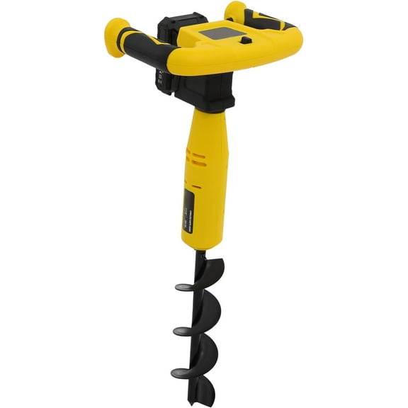 Cordless Electric Post Hole Digger Hole Digging Machine Electric Earth Auger for Post Hole Digging Drilling Tree Planting, with Battery and Charger, 550rpm
