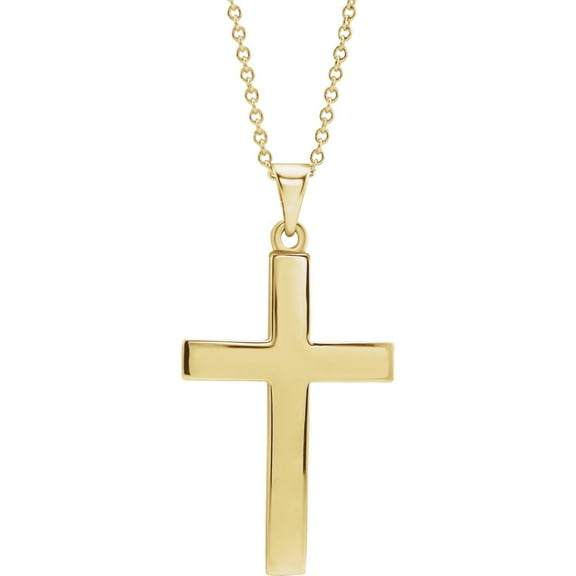 Auriga Fine Jewelry 925 Sterling Silver Cross 18" Necklace for Women
