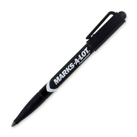Avery Type (Avery Pen-style Permanent Markers - Fine Marker Point Type - Bullet Marker Point Style - Black Ink - 12 / Dozen)