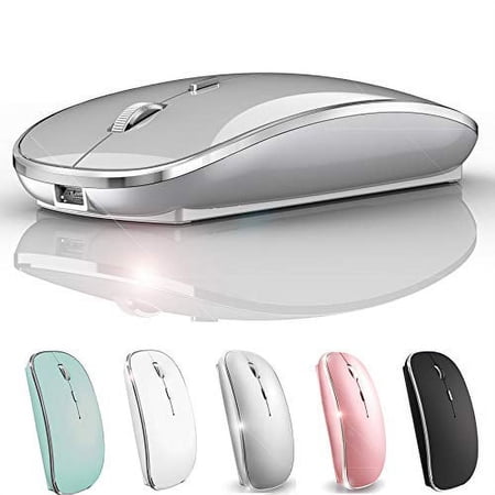 Rechargeable Wireless Mouse for Mac Wireless Mouse for Laptop iMac MacBook Pro MacBook Air Desktop Computer Chromebook Windows (Silver) price history on PriceWatchPro