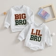 thumbnail image 7 of Okbabeha Toddler Baby Boy Crewneck Sweatshirt Long Sleeve Bubble Romper Sibling Matching Outfits Fall Winter Cute Clothes, 7 of 7