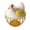 B, variant on SUYOLL Modern Farmhouse Hen Shaped Egg Basket Sleek Decorative Wire Organizer With Lid Nice For Countertop Kitchen Storage