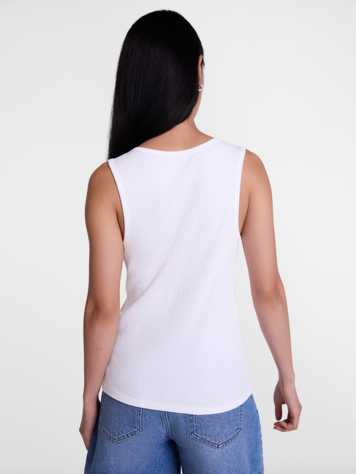 Scenario Women's Wide Ribbed Tank Top, Sizes XS-XXXL