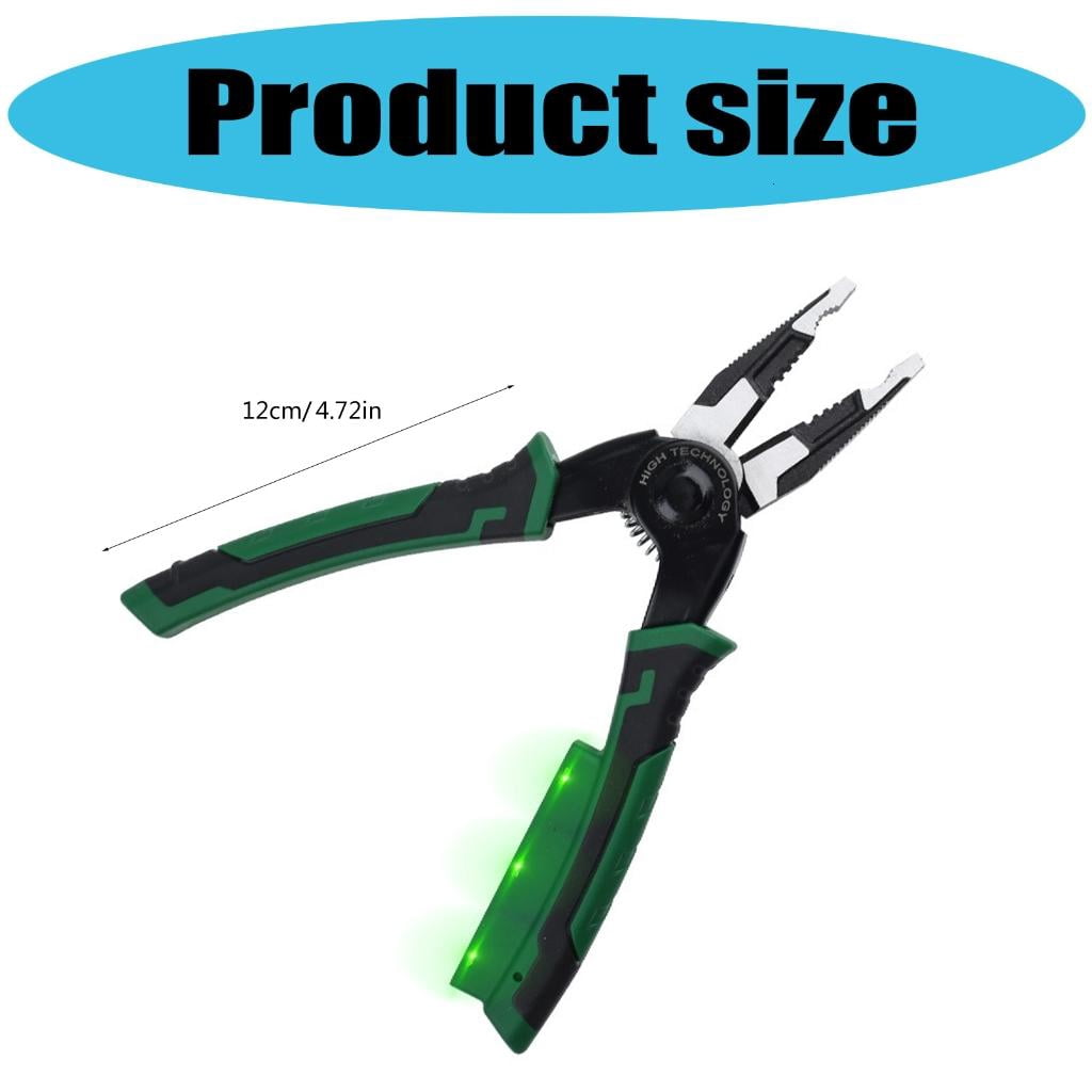 CEORPER Professional Interchangeable Head Wire Stripper Built In Voltage Detection Function